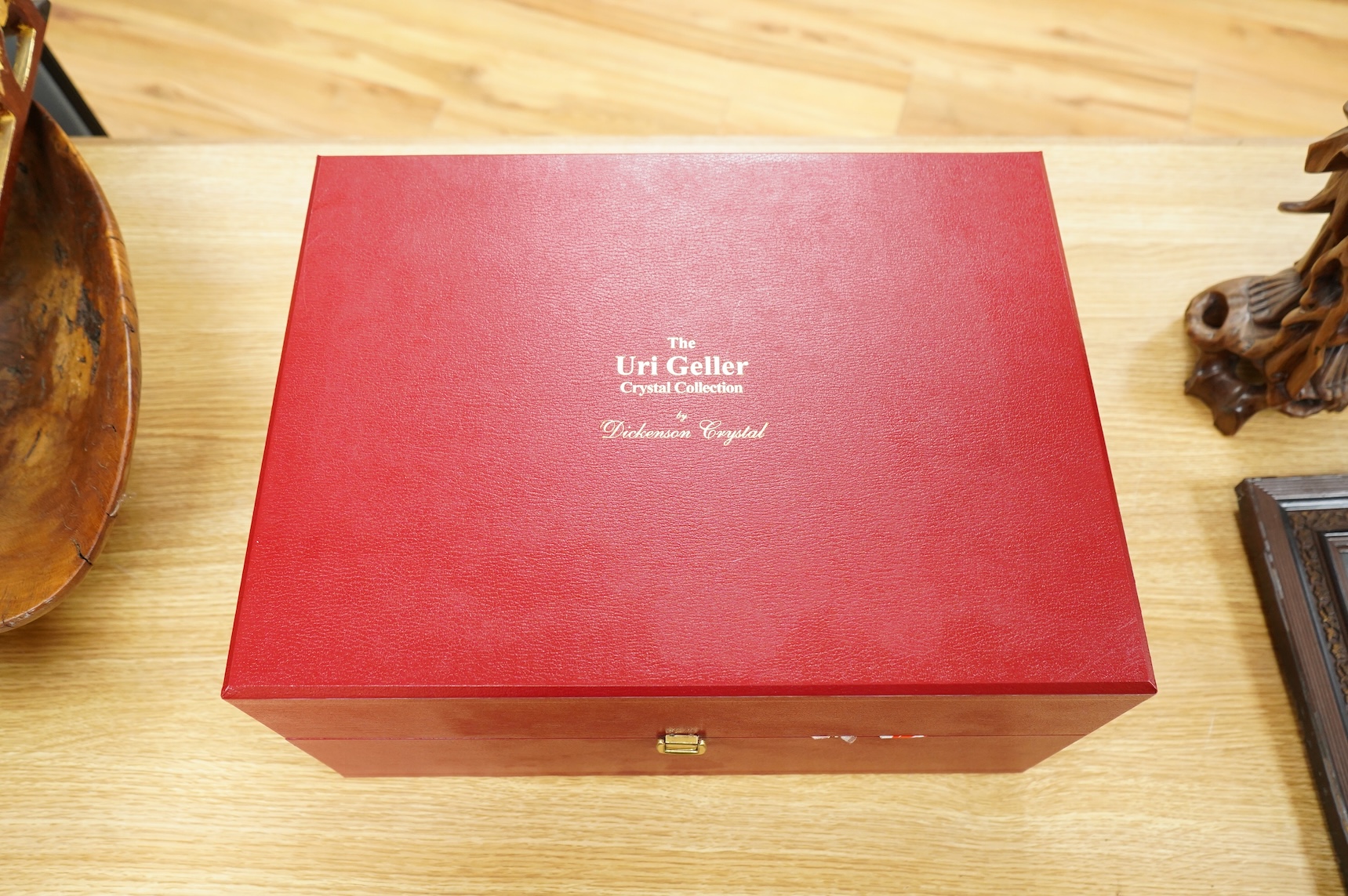 The Uri Geller Crystal Collection - three cased sets by Dickenson Crystal